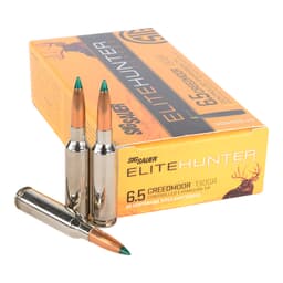Sig Sauer Ammo 6.5 Creedmoor 130gr Elite Tipped Hunting 20/Box E65CMTH1-20