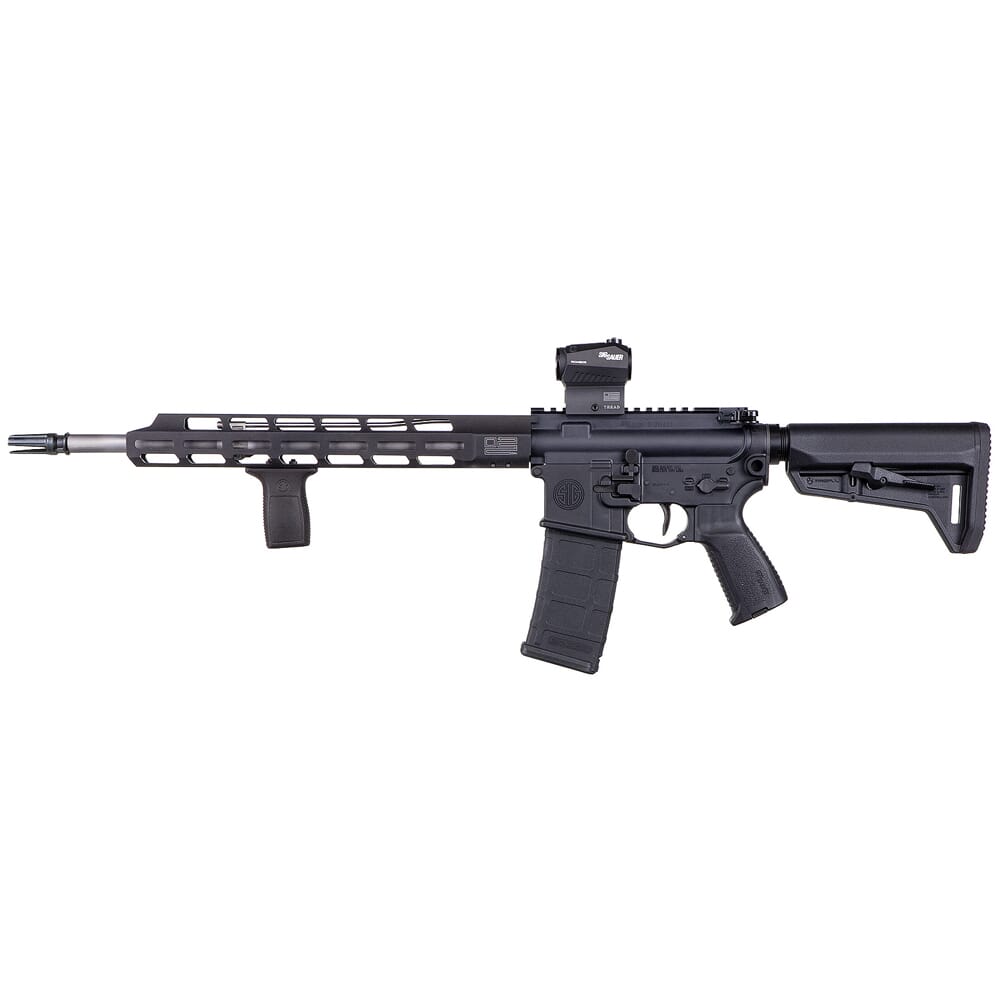 Sig Sauer M400 TREAD 5.56 NATO 16" 30rd. Black/SSl Rifle w/Romeo5 and Magpul SL-K Telesc. Stock RM400-16B-TRD-COIL