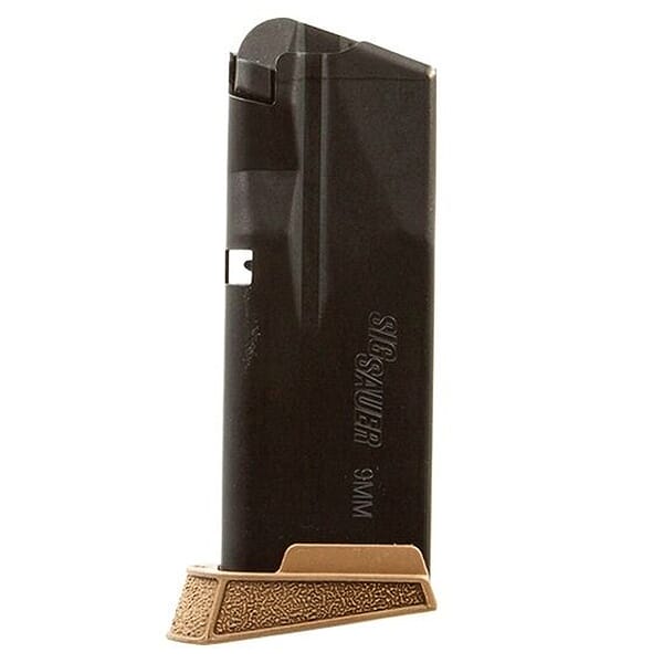 Sig Sauer 365 9mm Subcompact 10 Round Finger Extension Coyote Magazine MAG-365-9-10X-COY