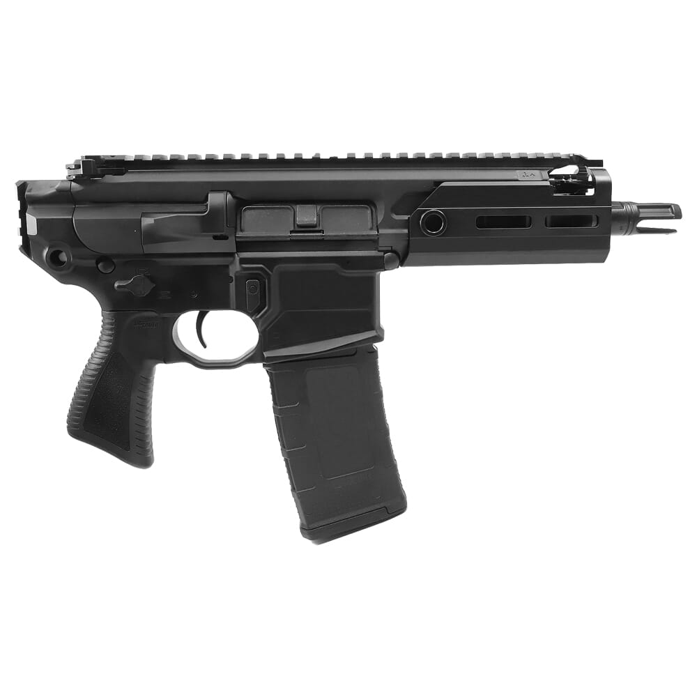 Sig Sauer MCX Rattler 300 BLK 5.5"  1:5" Bbl Blk/Coy Semi Pistol w/ PDW Pistol Grip, M-LOK Handguard, & (1) 30rd Mag No Brace PMCX-300B-5B-TAP-NB
