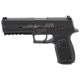 Sig Sauer P320 NWTF Engraved Edition 9mm 4.7" Nitron Black Contrast Sights Modular Polymer Grip (3) 17rd Magazines, Rail 320F-9-B-NWTF19