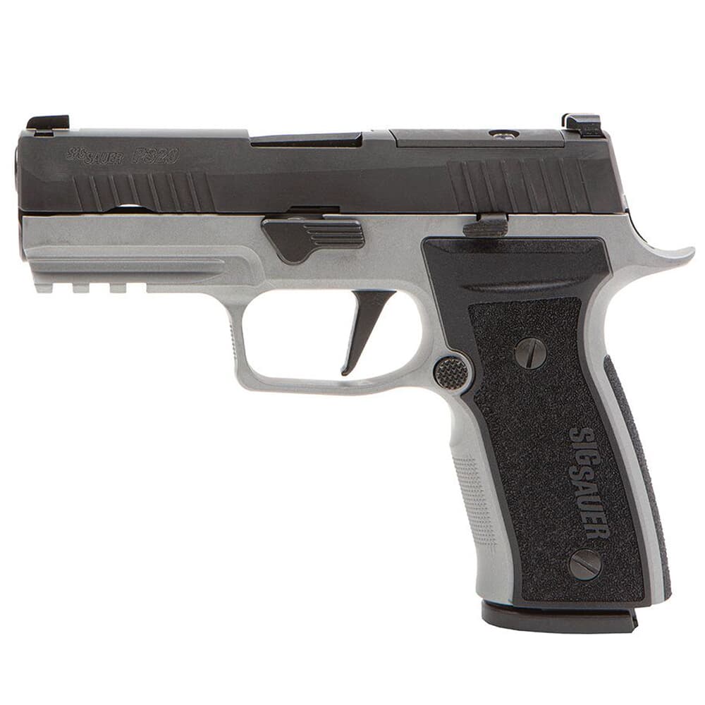 Sig Sauer P320 AXG Carry 9mm 3.9&quot; Bbl Optics Ready Two-Tone Ti Cerakote Pistol w/X-RAY3 &amp; (2) 17rd Steel Mags 320AXGCA-9-RTXR3-R2