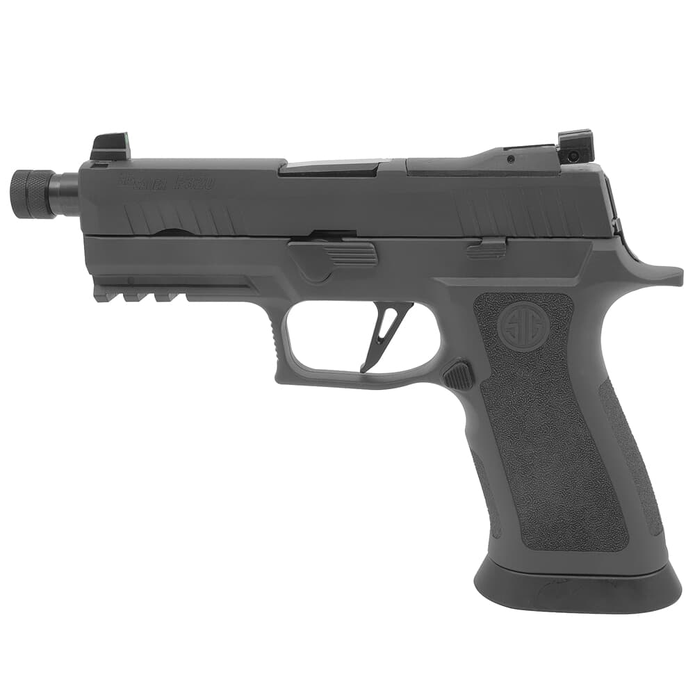 Sig Sauer P320 Legion 9mm 4.6&quot; 1/2-28&quot; Bbl Gray Carry Low-Capacity Pistol w/(3) 10rd Mags, XRAY3 &amp; TXG Grip 320XCA-9-LEGION-TB-R2-10