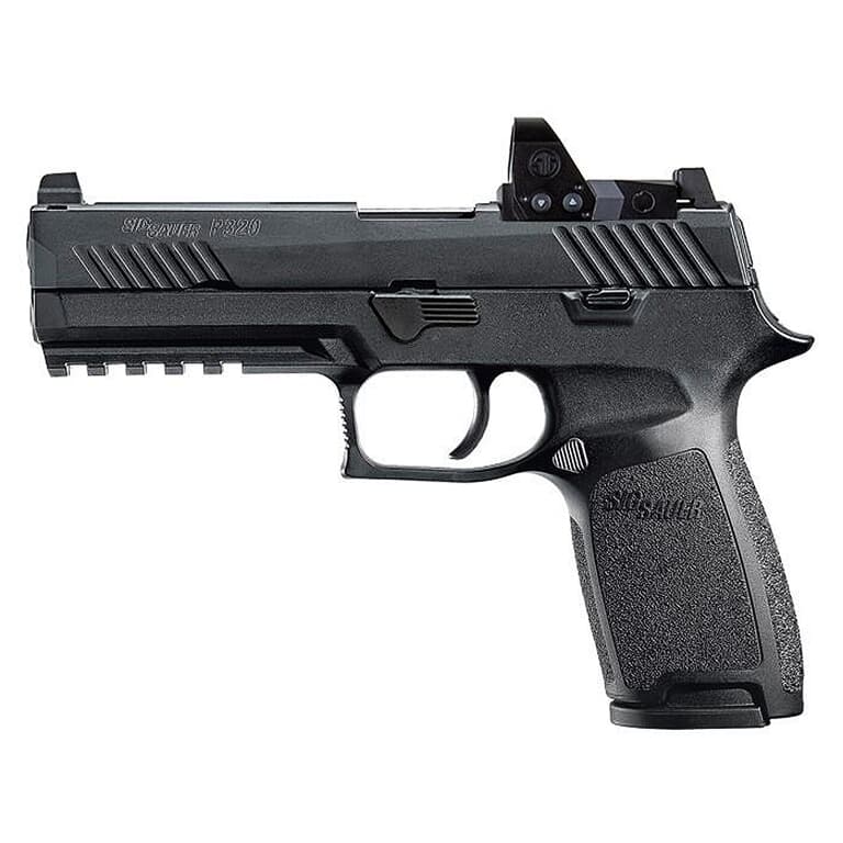 Sig Sauer P320 Nitron 9mm 4.7" Compliant Pistol w/ROMEO1PRO, Rail, Contrast Sights, and (2) 10rd Steel Mags 320F-9-B-RXP-10