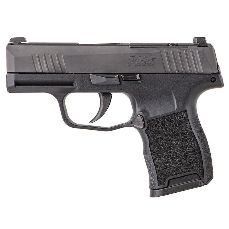 Sig Sauer P365 .380 ACP 3.1&quot; Bbl MA Compliant Pistol w/(2) 10rd Mags, SIGLITE &amp; Manual Safety 365-380-BSS-MS-MA
