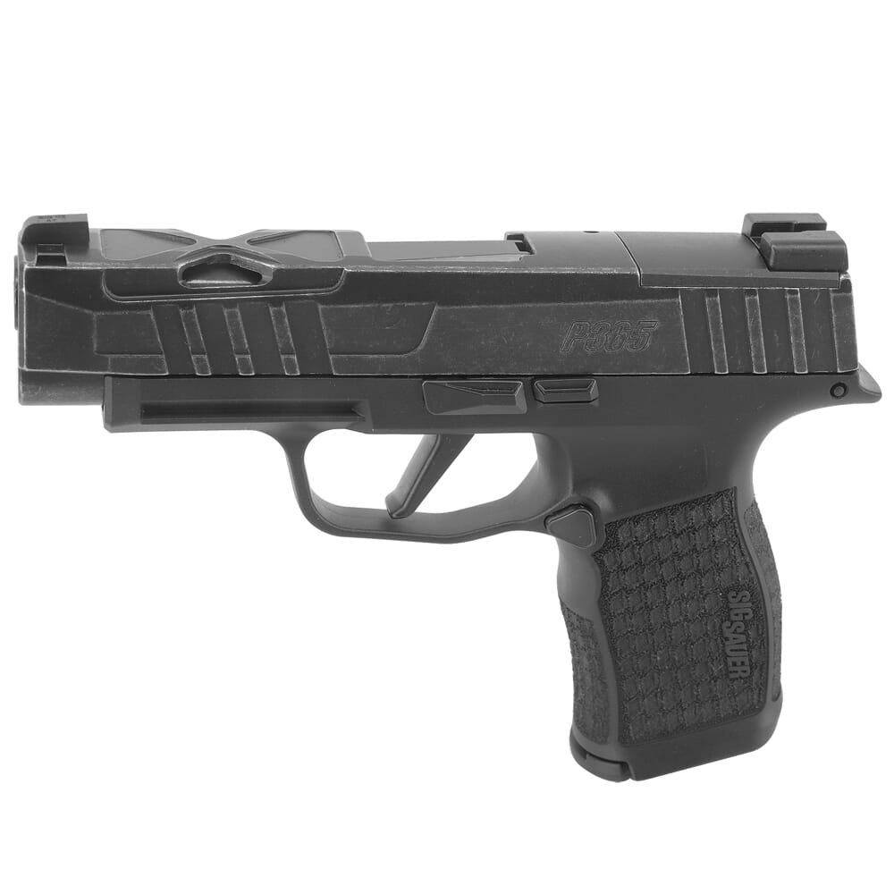 Sig Sauer P365 XL Spectre 9mm 3.7" Bbl, Striker Fired Trigger, XRay3 Sights, LXG Grip, Blk, Optics Ready Handgun w/(2)12rd Mags P365V001