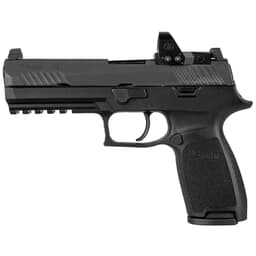 Sig Sauer P320, 9mm, 4.7in, Nitron, Blk, Striker, Mod Poly Grip, (2) 17rd Mag, ROMEO1pro, Rail Pistol 320F-9-B-RXP
