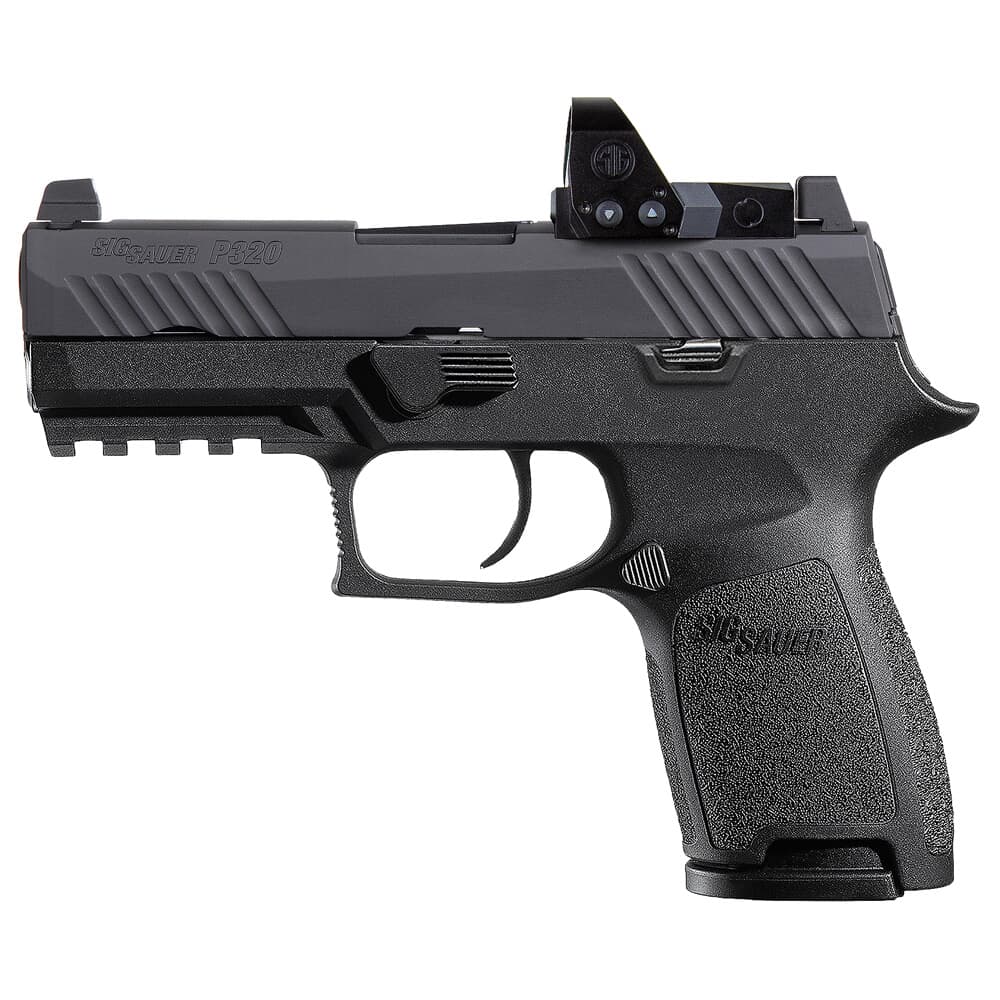 Sig Sauer P320 Nitron 9mm 15rd Compact Handgun w/ Contrast Sights &amp; ROMEO1 Pro Red Dot Sight 320C-9-B-RXP