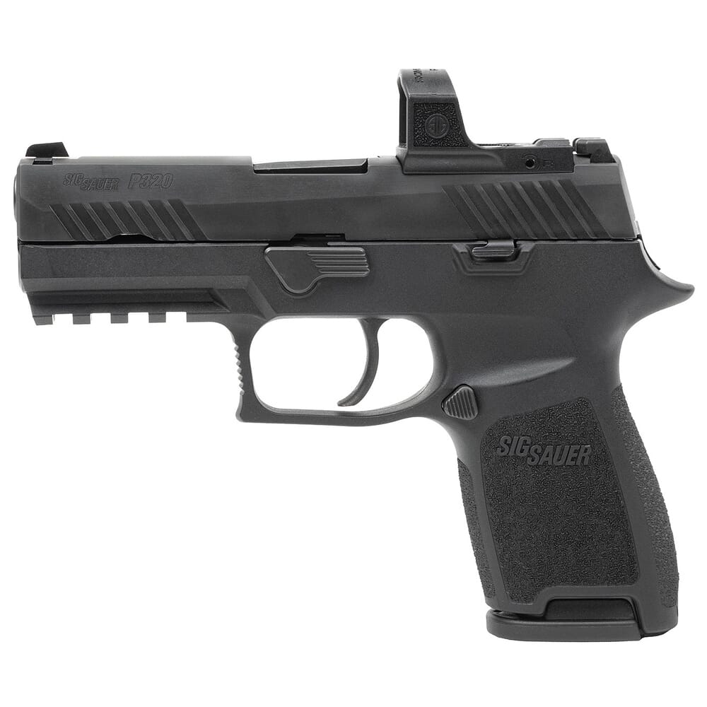 Sig Sauer P320 RXZP 9mm Compact 3.9in, Nitron, Blk, Striker, Mod Poly Grip, (2) 15rd Steel Mag, 3MOA ROMEO ZERO PRO Pistol 320C-9-B-RXZP
