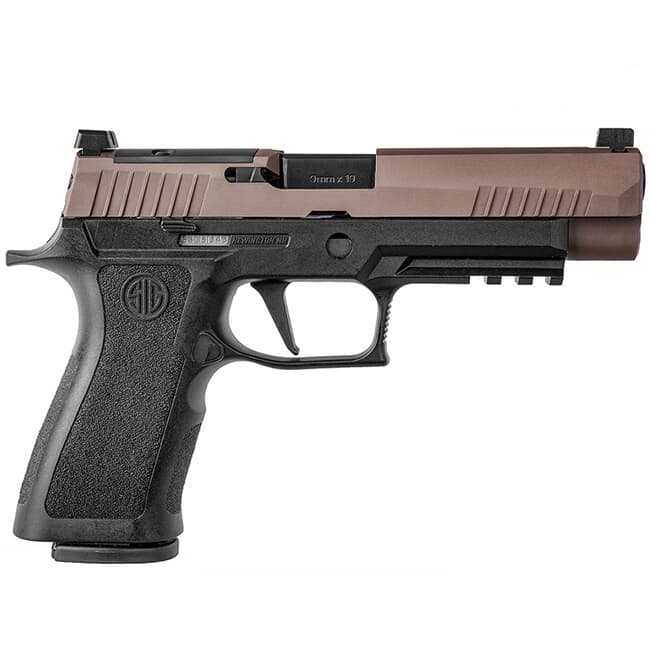 Sig Sauer P320, 9mm, 4.7in, X-Series, 2-Tone Coyote, Striker, VTAC, (3) 17rd Mag, Rail, Optic Ready Pistol 320XF-9-VTAC-R2