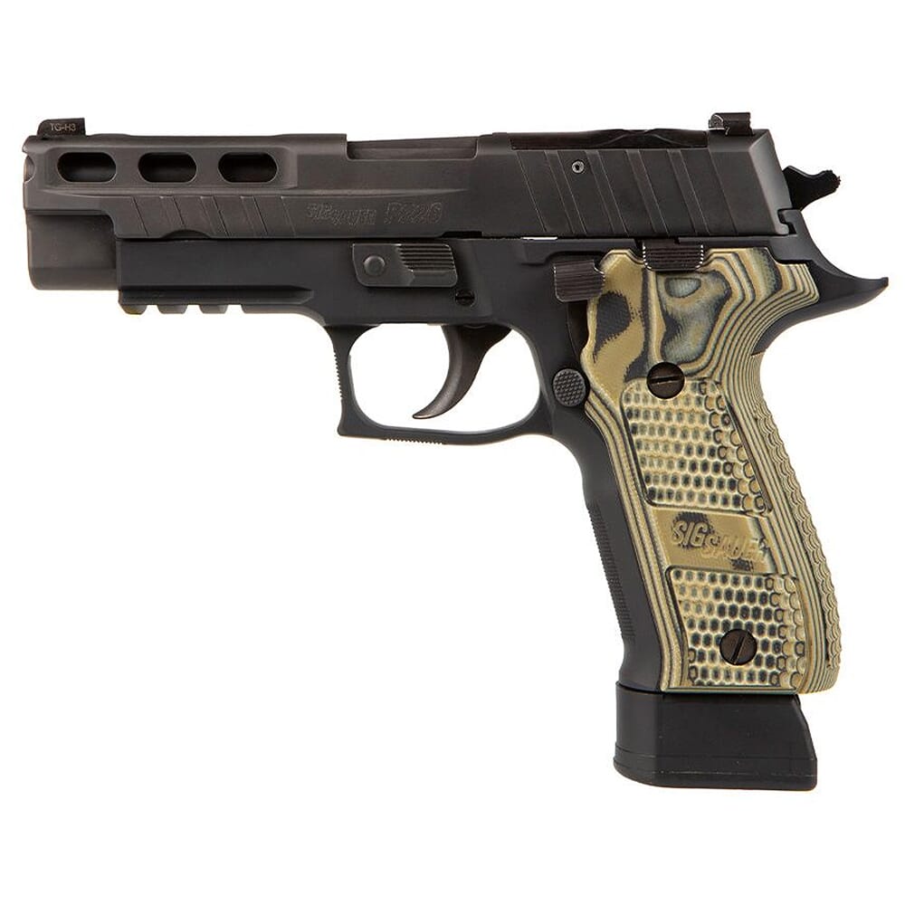 Sig Sauer P226 PRO-CUT 9mm DA/SA 4.4" Bbl Optic Ready Pistol w/G10 G-Mascus Grips, XRAY3, (1) 15rd & (2) 20rd Steel Mags E26R-9-BXR3-PRO-R2