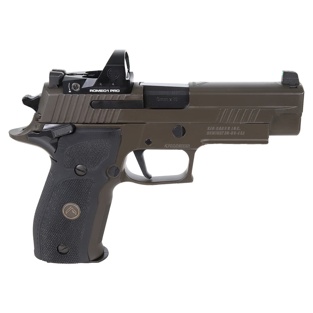 Sig Sauer P226 9mm 4.4&quot; Legion Gray SAO Pistol w/ (3) 15Rd Mags &amp; ROMEO1PRO E26R-9-LEGION-SAO-RXP