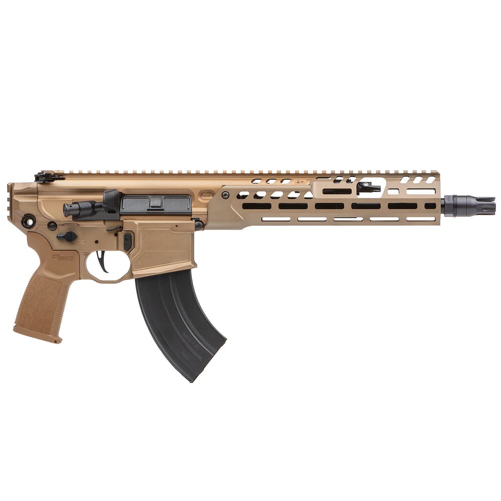 Sig Sauer MCX SPEAR-LT 7.62x39 11.5" 1:9.5" Bbl Coyote Brown Pistol w/(1) 28rd Magazine PMCX-762R-11B-LT