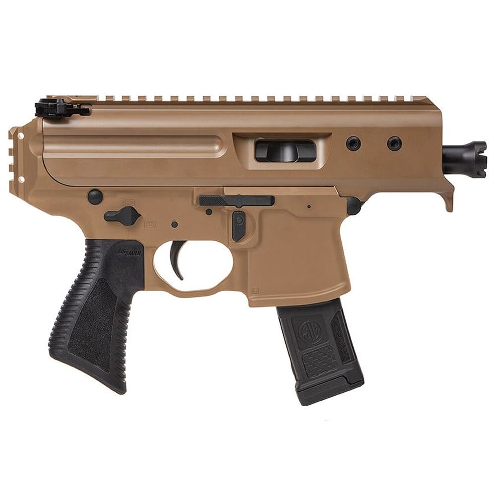 Sig Sauer MPX Copperhead 9mm 3.5" 1:10" Bbl Semi Pistol w/ Integrated Flash Hider, PDW Pistol Grip, & (1) 20rd Poly Mag No Brace PMPX-3B-CH-NB