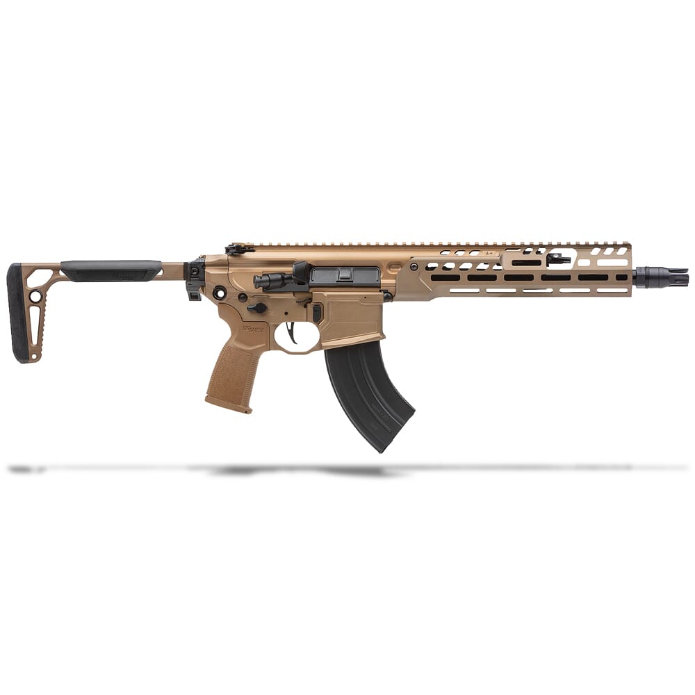 Sig Sauer MCX SPEAR-LT 7.62x39 11.5" 1:9.5" Bbl Coyote Brown Short Barrel Rifle w/(1) 28rd Magazine (NFA) RMCX-762R-11B-LT-SBR