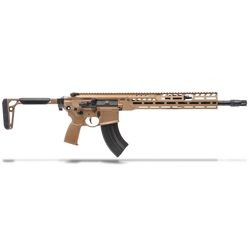 Sig Sauer MCX SPEAR-LT 7.62x39 16&quot; 1:9.5&quot; Bbl Coyote Brown Rifle w/(1) 28rd Magazine RMCX-762R-16B-LT