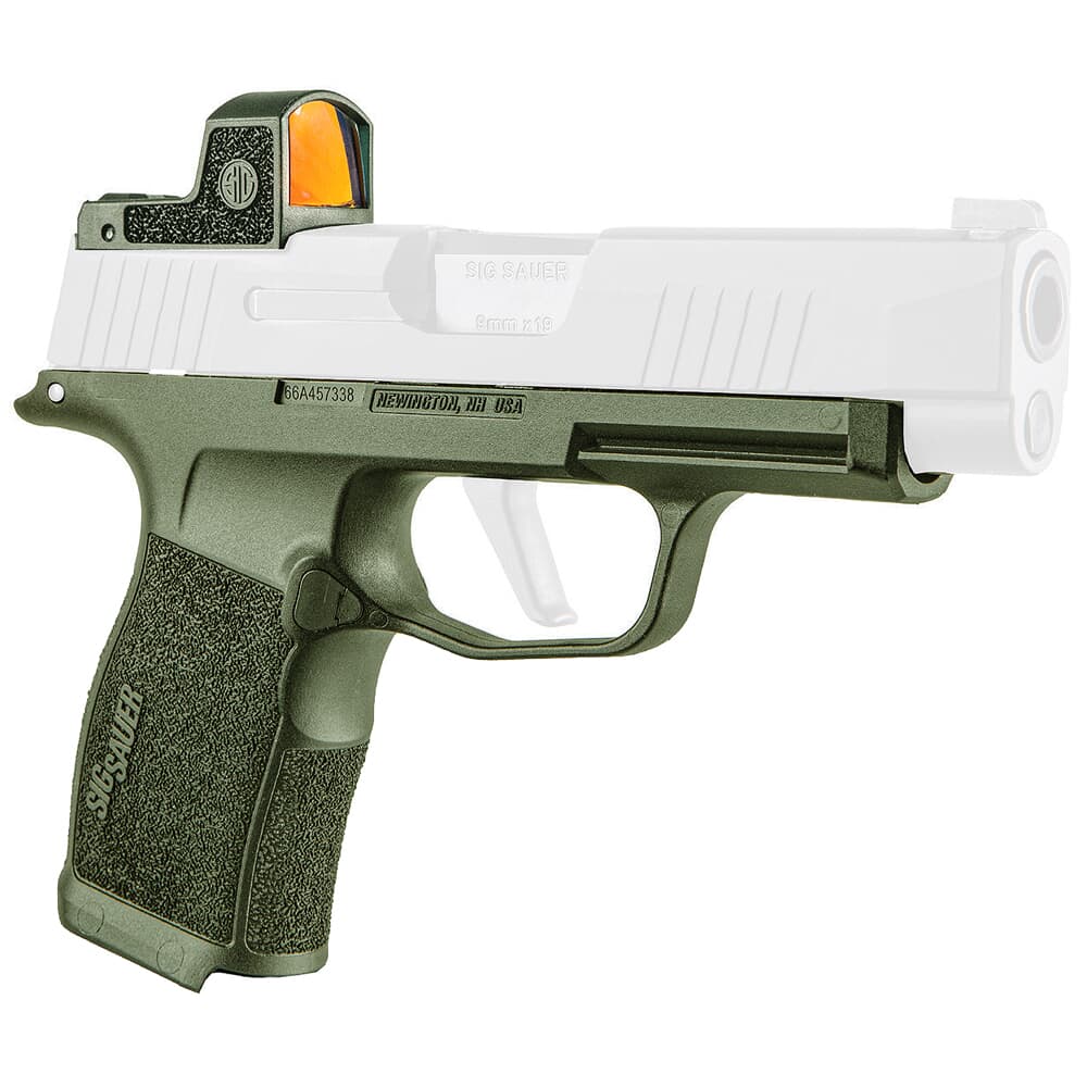 Sig Sauer RomeoZero OD Green Grip Mod Kit w/Micro Open 3 MOA Reflex Sight & P365XL Grip Module SORG0305