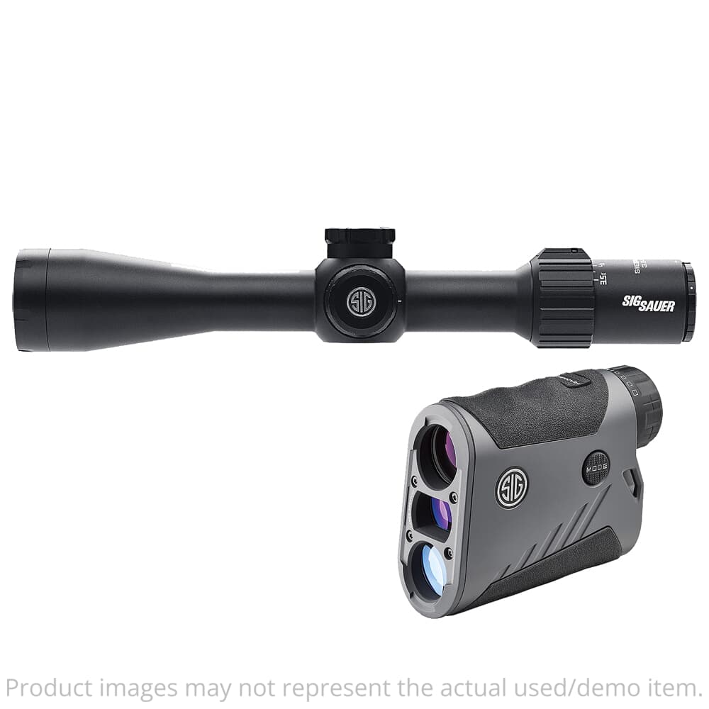 USED Sig Sauer SIERRA3BDX 3.5-10x42mm BDX-R1 Reticle Riflescope w/KILO2800 6x22mm Monocular Ballistic Rangefinder SOK28BDX01 - Light Ring Marks USED8964