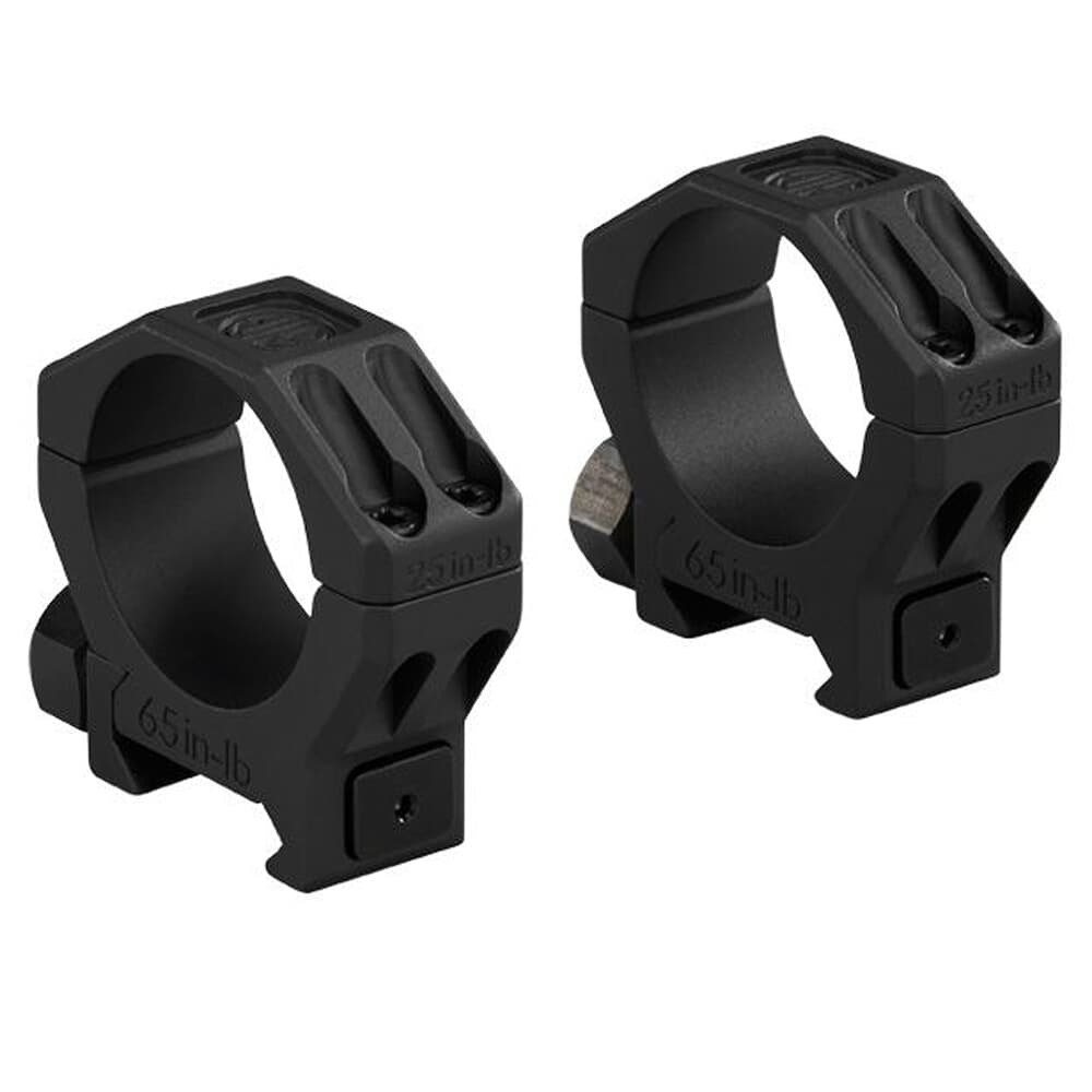 Sig Sauer Alpha6 Scope Ring Set 34mm Med Profile 0.95 in AL Matte Blk SOA64002