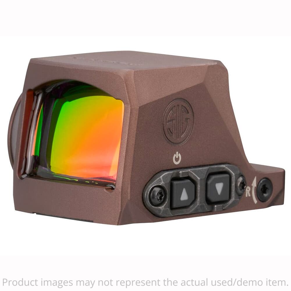 USED Sig Sauer Romeo-X Reflex Sight Enclosed Compact Footprint Circle Dot FDE SORX1402 - Excellent Condition USED10412
