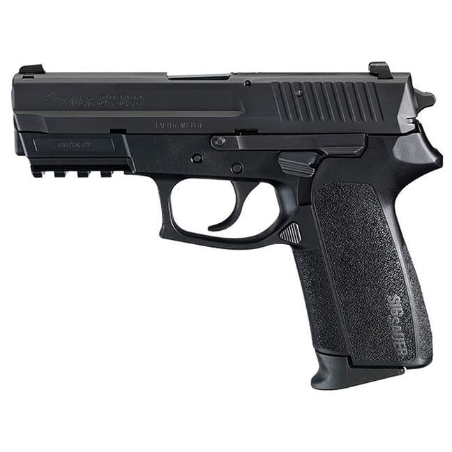 Sig Sauer SP2022 Nitron 9mm DA/SA 3.9" CA Compliant Pistol w/SIGLITE, Rail, and (2) 10rd Steel Mags SP2022-9-BSS-CA