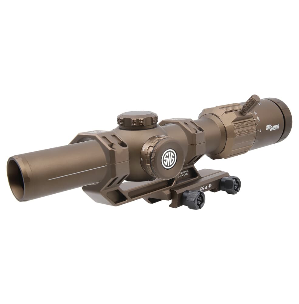 Sig Sauer TANGO-MSR 1-8x24mm Illum BDC8 SFP Coyote Tan Riflescope w/ALPHA-MSR Mount SOTM81200