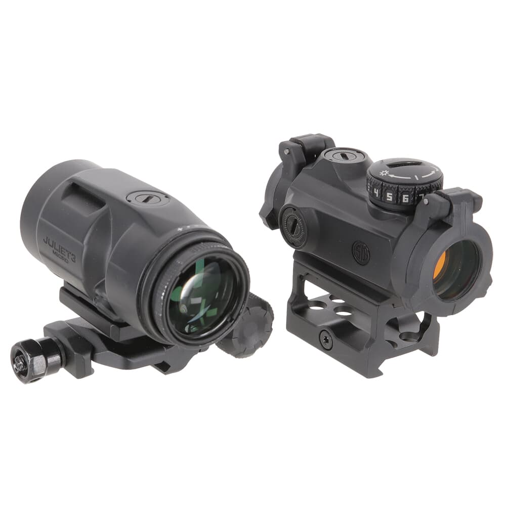 Sig Sauer ROMEO-MSR 1x20mm Compact Red Dot 3x22mm Micro Magnifier Combo Kit SORJ72001 USED Excellent Condition UA2192