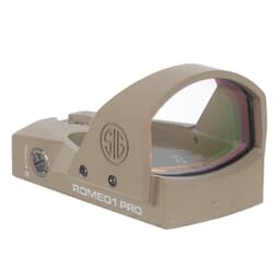 Sig Sauer USED ROMEO1PRO, 6 MOA, 1.0 MOA Adjust, Steel Shroud, FDE SOR1P103 Like New-Scratched Battery Cap UA2310