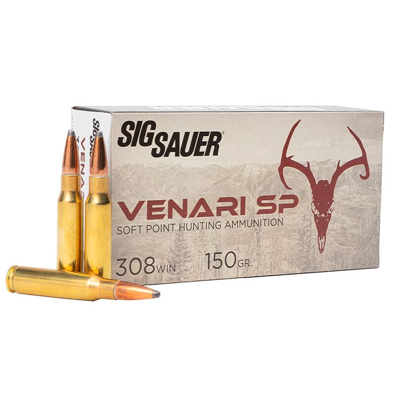 Sig Sauer Ammo .308 Win 150gr Venari Soft Point 20/Box V308SP150-20