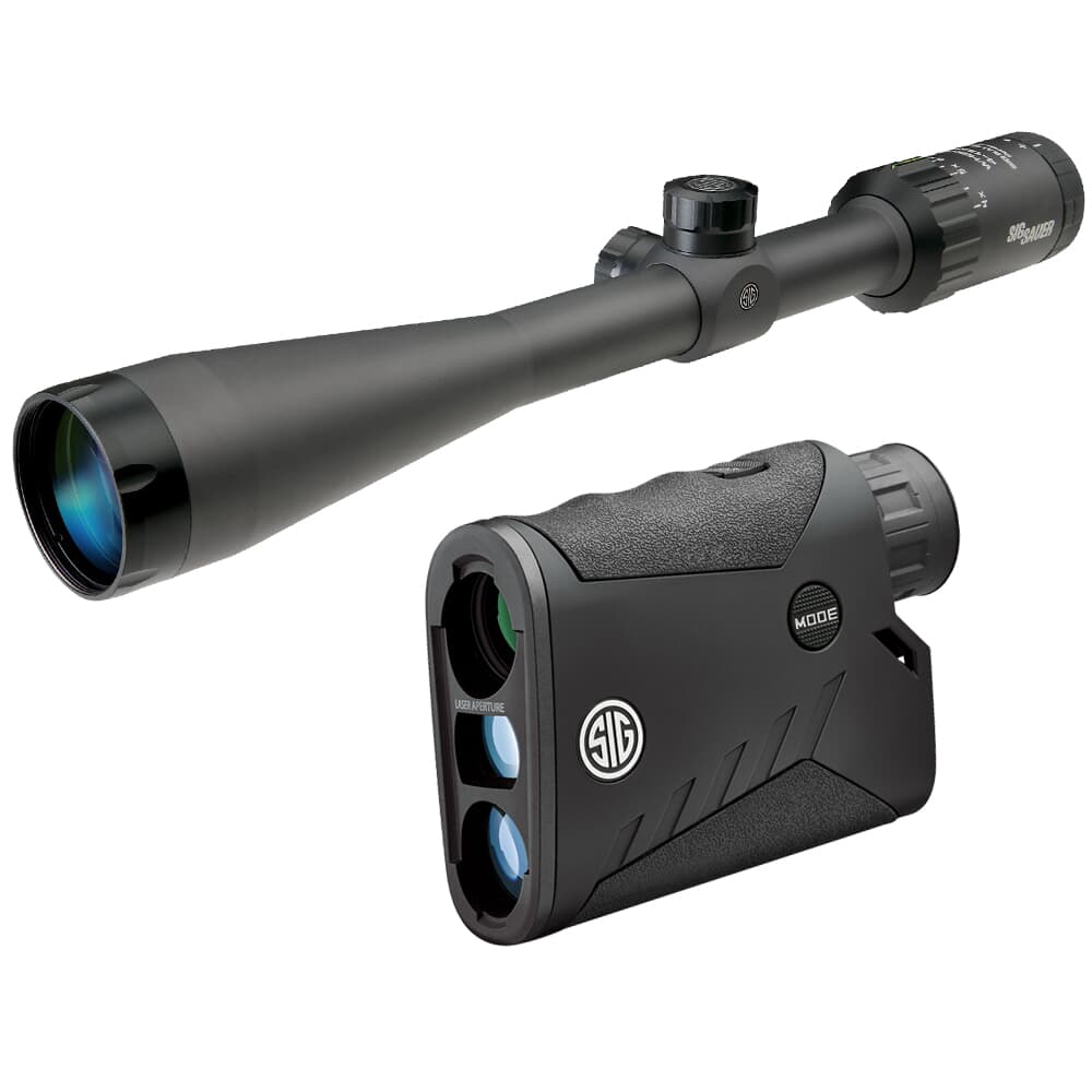 Sig Sauer WHISKEY3 4-12x40mm Quadplex Riflescope w/ KILO1000 Laser Rangefinder SOW34202HVP