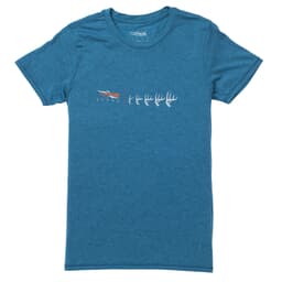 Sitka Womens Antler Evolution Whitetail Tee SS Pond Heather Medium 20108-PH-M