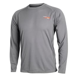 Sitka Core Lt Wt Crew - LS Woodsmoke Small 10033-WS-S