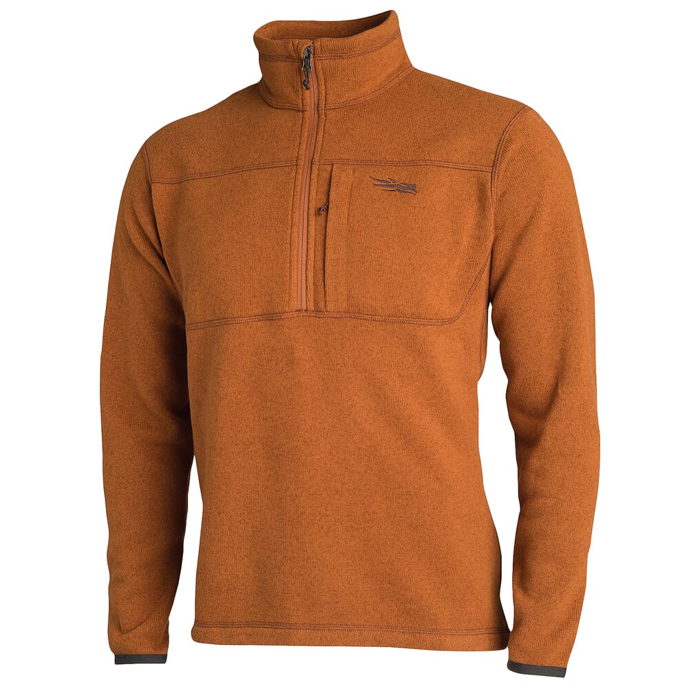 Sitka TTW Fortitude Half-zip Rust Medium 80012-RU-M For Sale