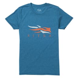Sitka Womens Sitka Logo Tee SS Pond Heather Large 20105-PH-L