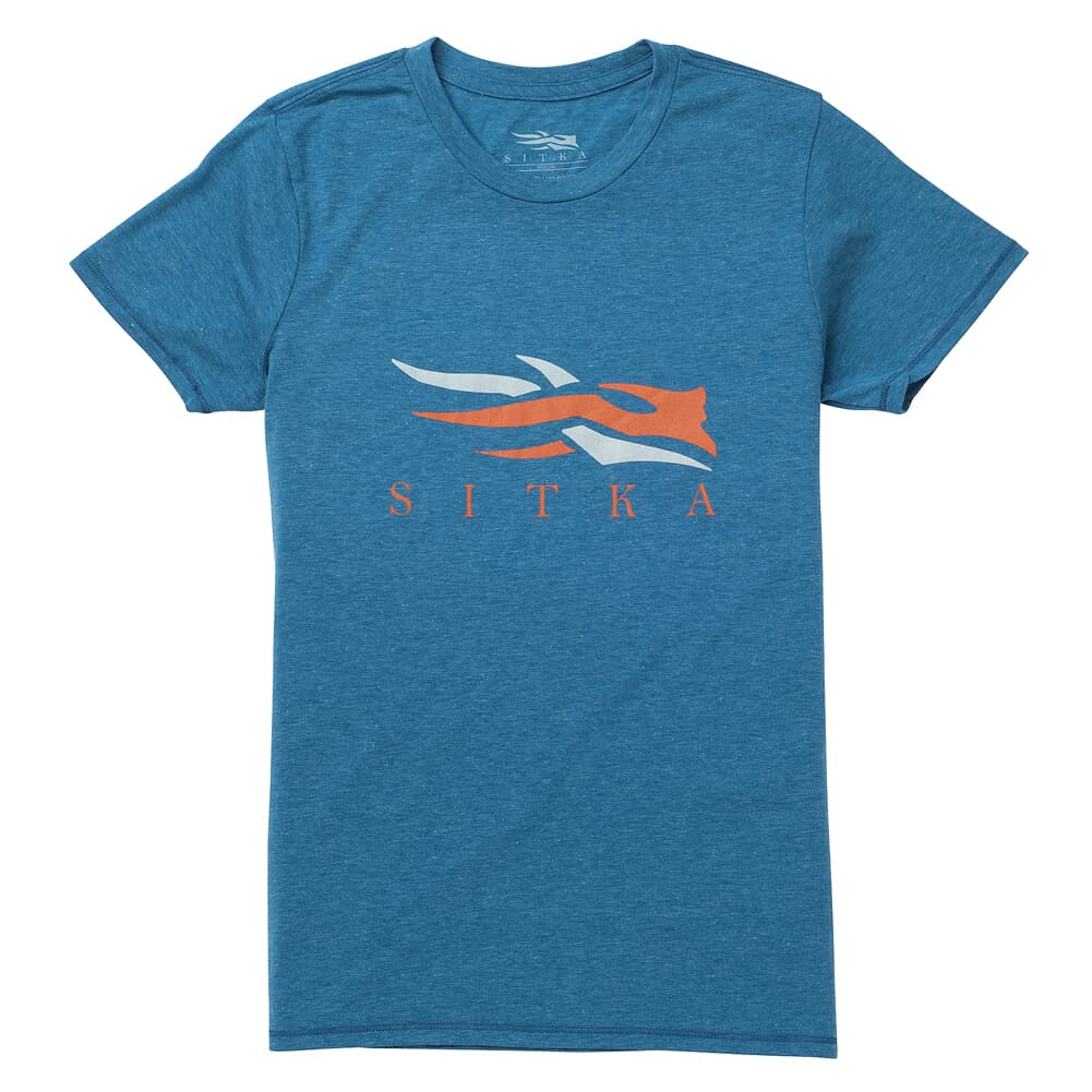 Sitka Womens Sitka Logo Tee SS Pond Heather Large 20105-PH-L