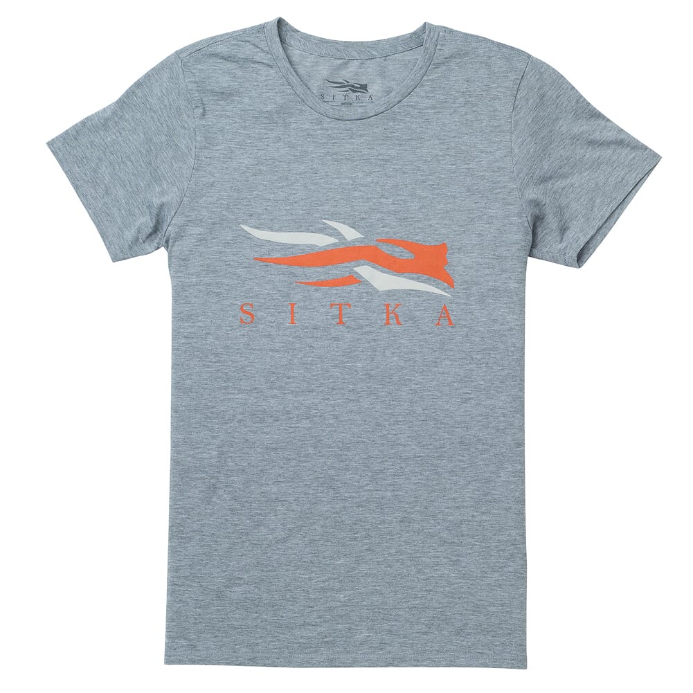 Sitka Womens Sitka Logo Tee SS Heather Grey 20105-HG