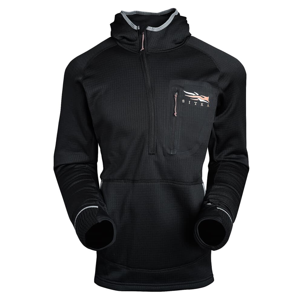 Sitka Solids Ws Fanatic Hoody Sitka Black XX Large 70010-BK-XXL