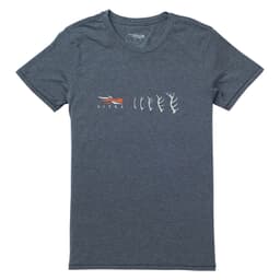 Sitka Womens Antler Evolution Elk Tee SS Storm Heather Medium 20107-ZZ-M