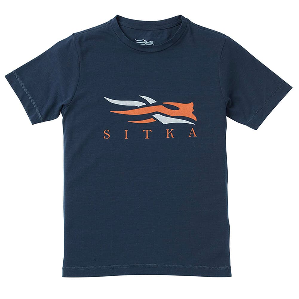 Sitka Youth Logo Tee SS Eclipse Youth Medium 20114-EC-YM