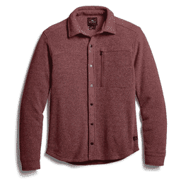 Sitka Gear Snowcrest LS Shirt Dark Red Heather Small 600074-DARH-S
