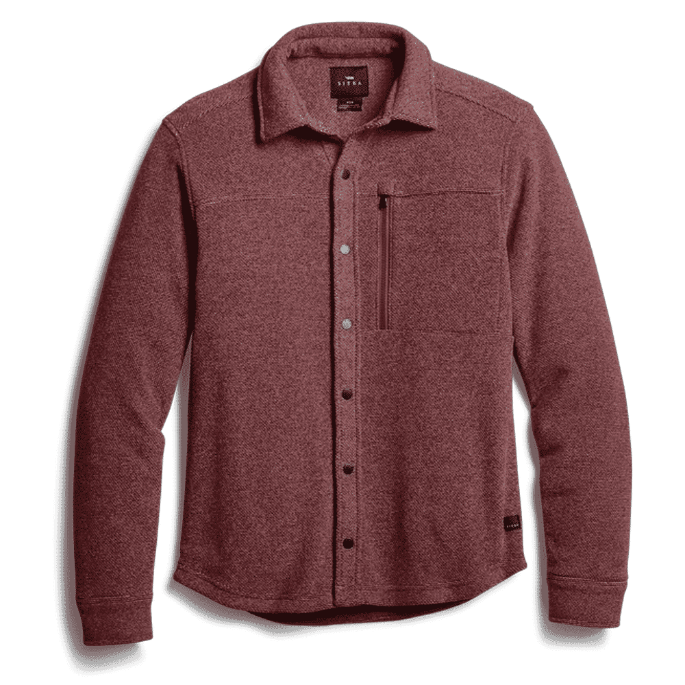 Sitka Gear Snowcrest LS Shirt Dark Red Heather 600074-DARH