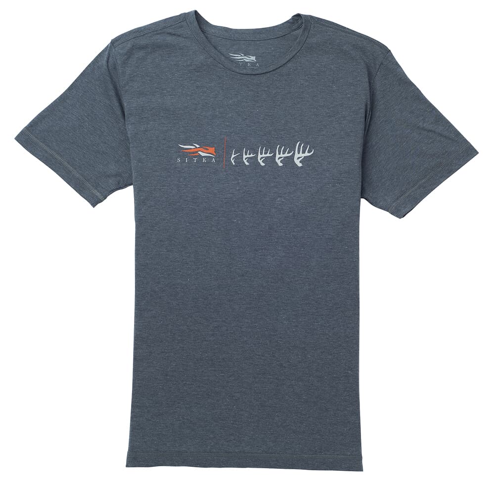 Sitka Antler Evolution Whitetail Tee SS Lead Heather Large 20099-LH-L