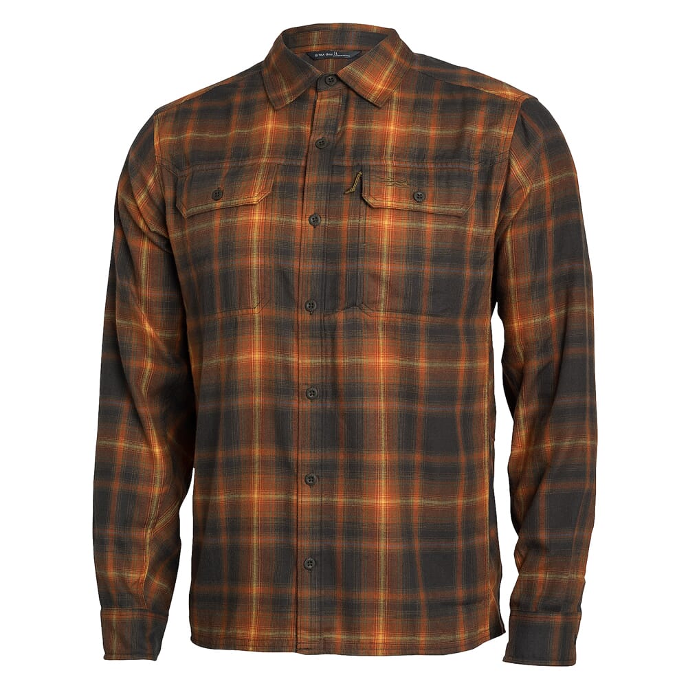 Sitka Frontier Shirt Earth Plaid Small 80011-EZ-S