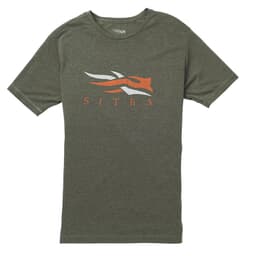 Sitka Sitka Logo Tee SS Deep Olive Heather XXX Large 20092-DZ-3XL