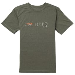 Sitka Antler Evolution Elk Tee SS Deep Olive Heather Medium 20097-DZ-M