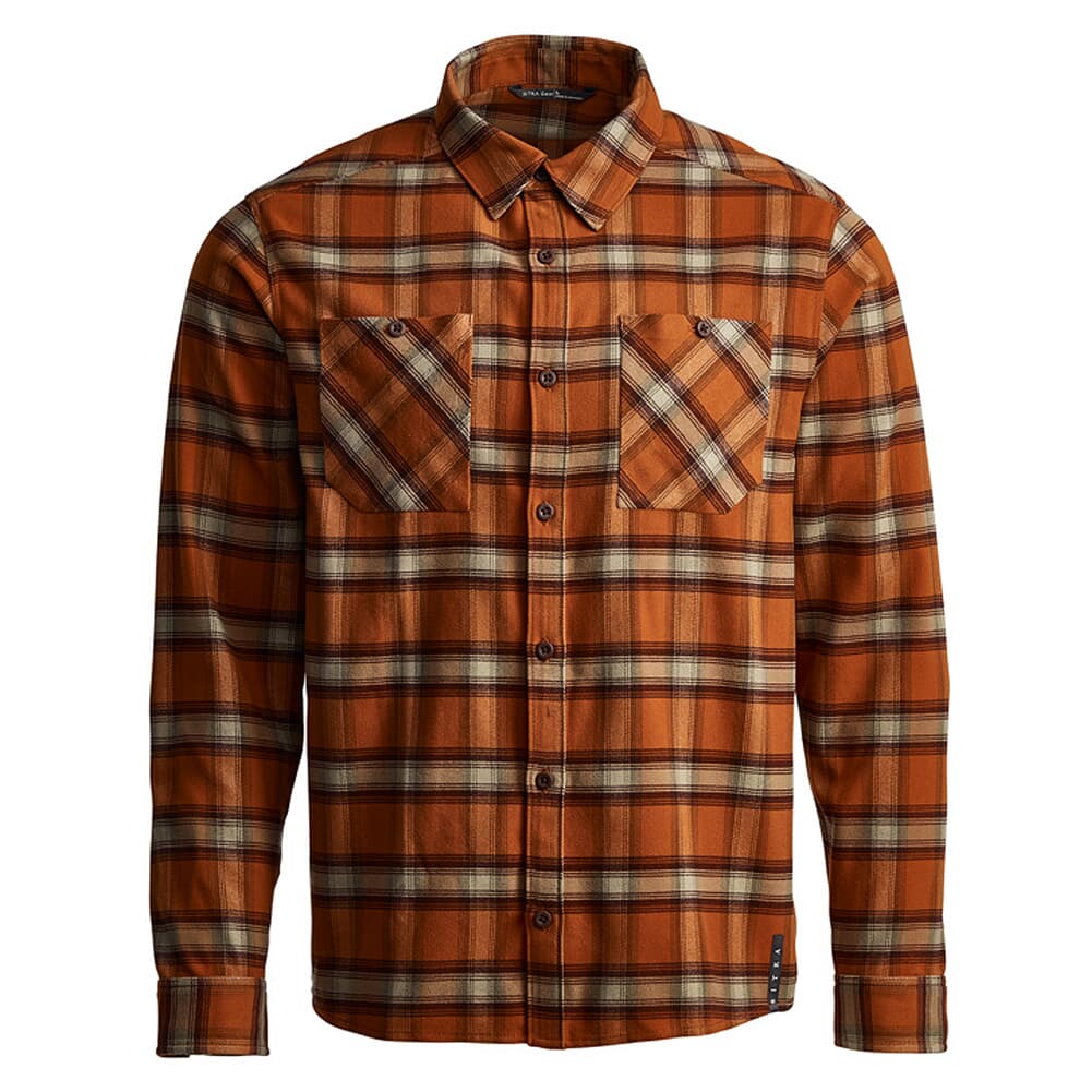 Sitka Gear Riser Work Shirt Copper Plaid Large 80055-COP-L