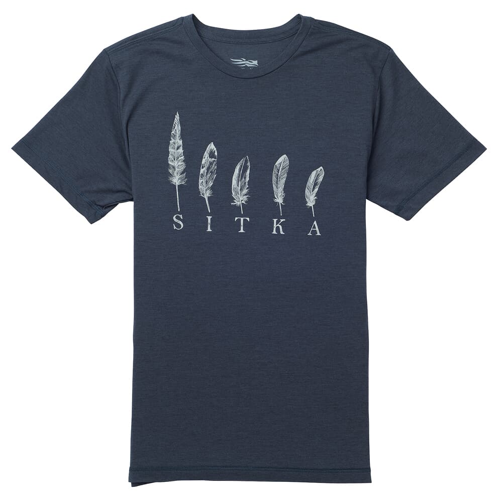 Sitka Five Feathers Tee SS Eclipse Heather XX Large 20101-EH-XXL