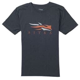Sitka Sitka Logo Tee SS Heather Black XXX Large 20092-HB-3XL
