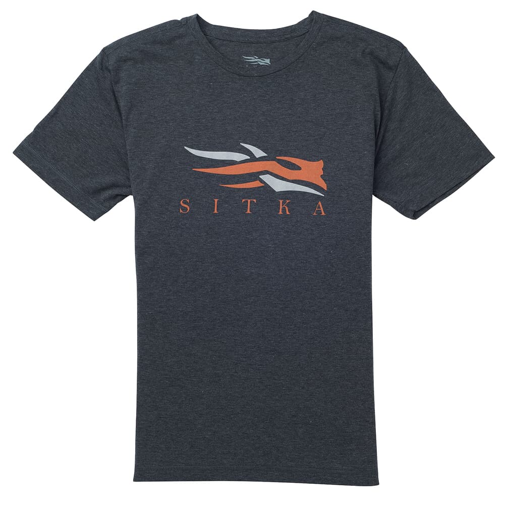 Sitka Sitka Logo Tee SS Heather Black XXX Large 20092-HB-3XL