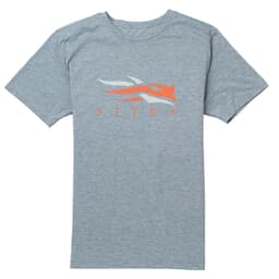 Sitka Sitka Logo Tee SS Heather Grey Small 20092-HG-S